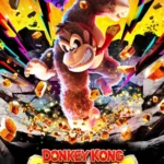 Ảnh bìa chính thức của game Donkey Kong Bananza với nhân vật Donkey Kong nổi bật, đại diện cho game phiêu lưu hành động trên Nintendo Switch 2.