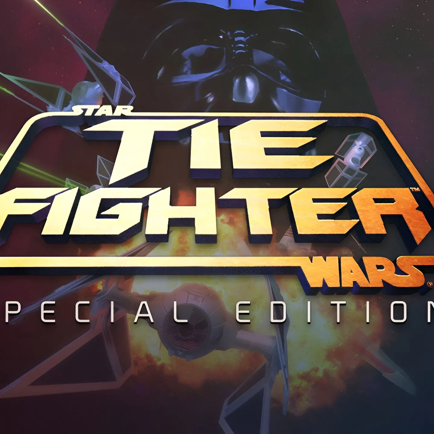 Ảnh bìa game Star Wars: Tie Fighter Special Edition trên GOG, với một phi công TIE Fighter nhìn ra ngoài buồng lái, gợi nhớ trải nghiệm không chiến kinh điển.