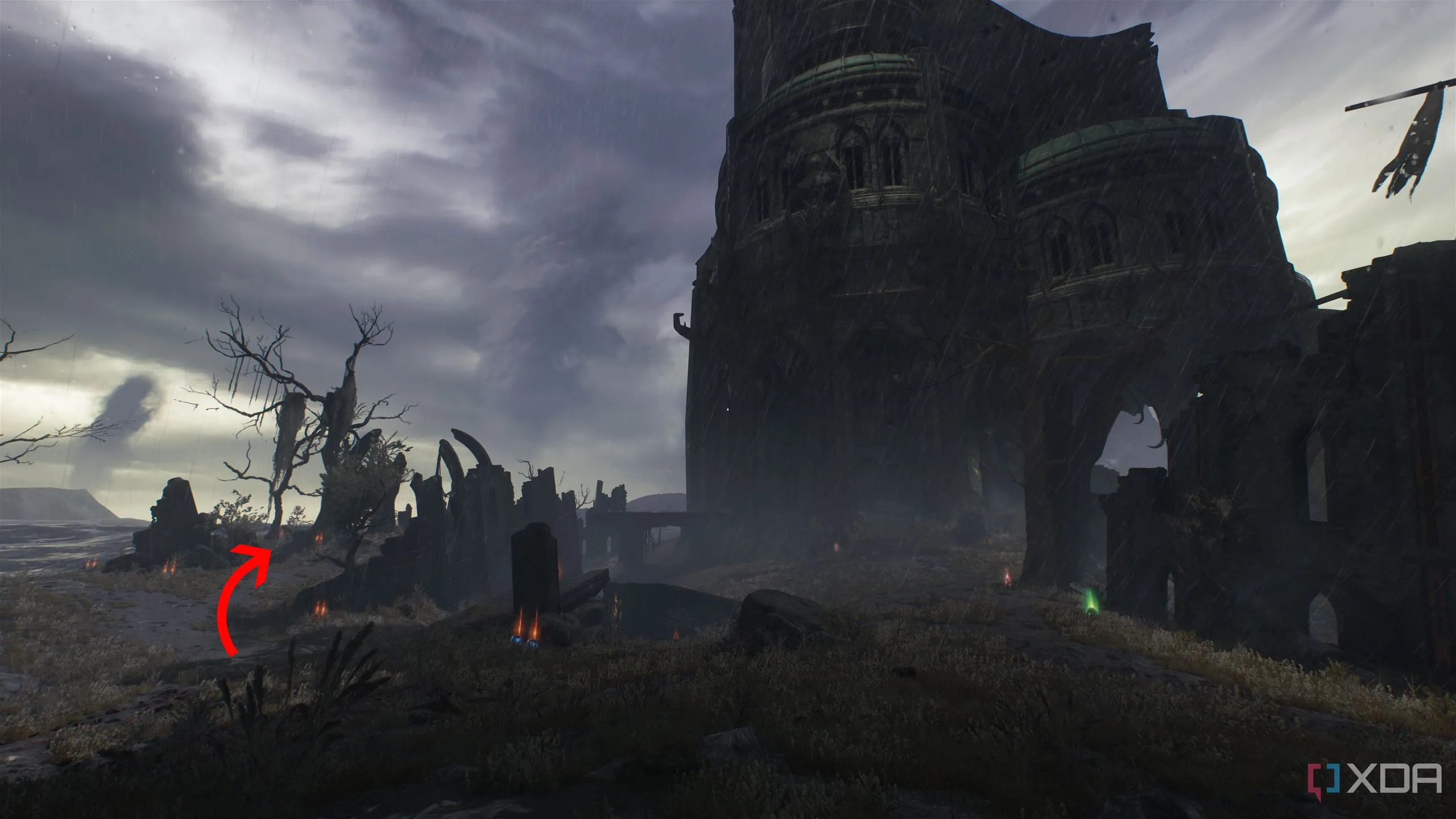 Bản đồ vị trí khu vực bí mật đầu tiên trong Chương 14 của Doom: The Dark Ages.
