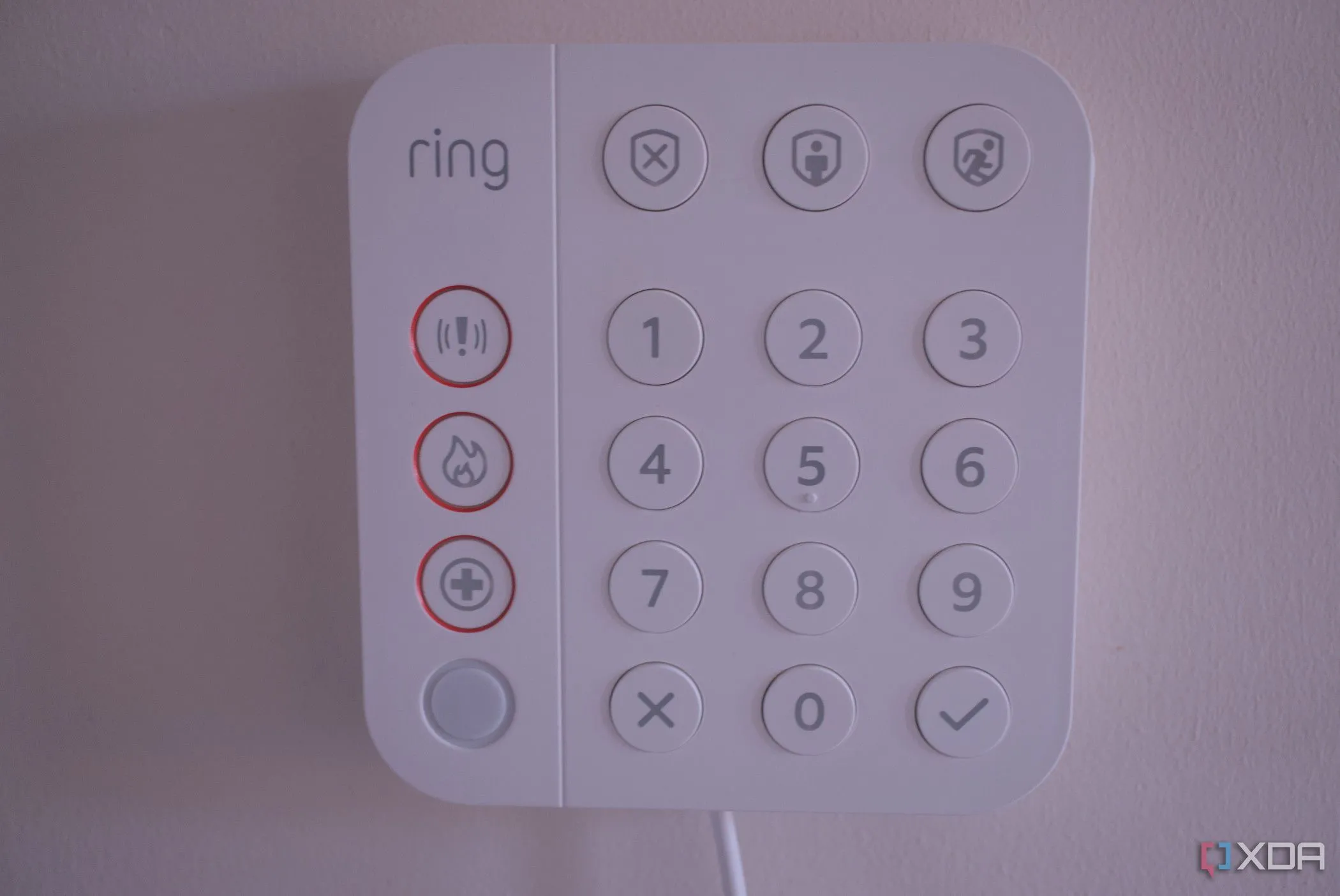 Bàn phím chuông báo động Ring đã lắp đặt