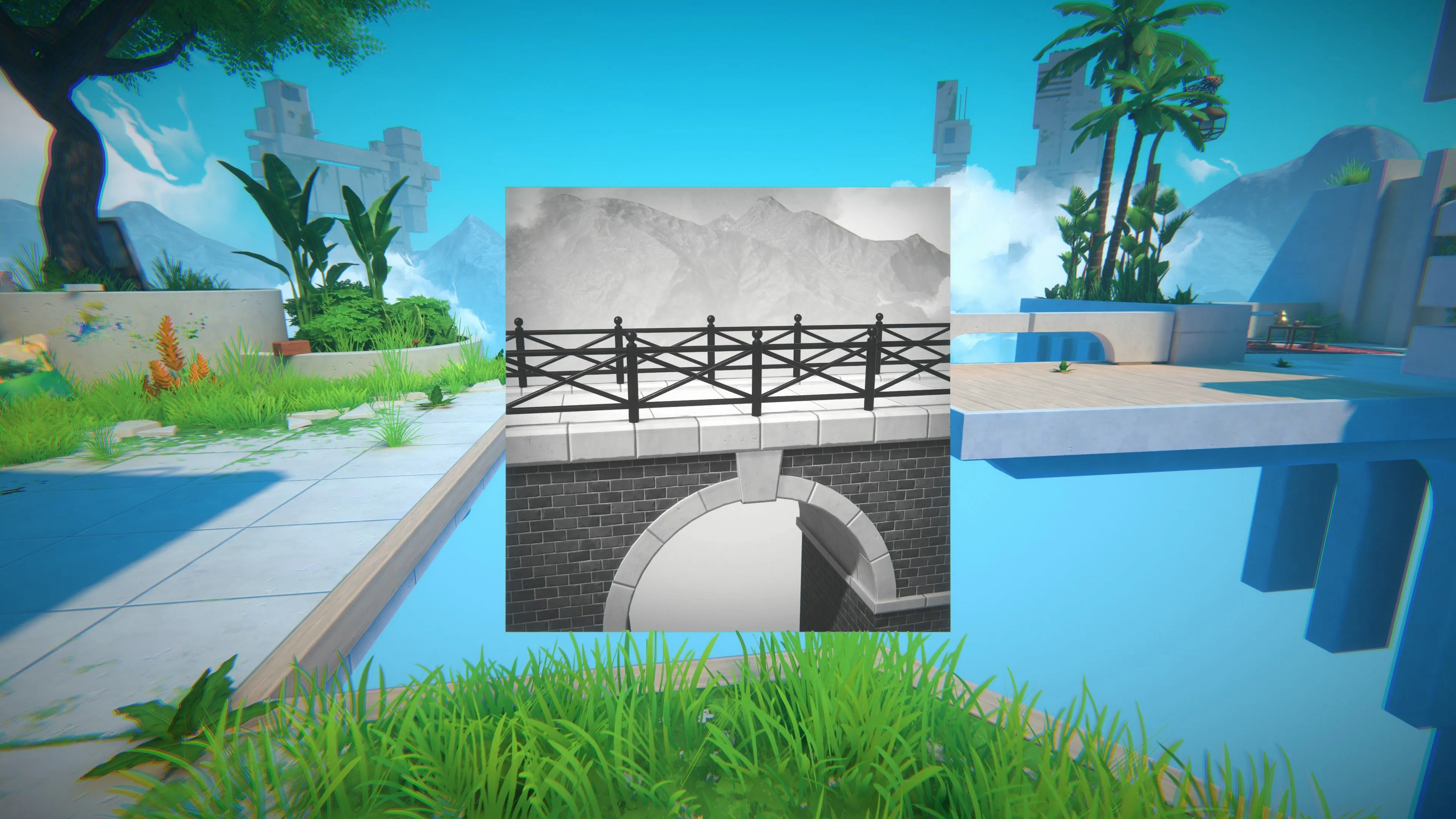 Bẻ cong thực tại bằng cách dùng ảnh tạo cầu trong game giải đố Viewfinder