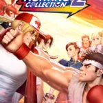 Bìa game Capcom Fighting Collection 2 với các nhân vật đối kháng nổi bật như Ryu, Ken, Morrigan, Sakura.