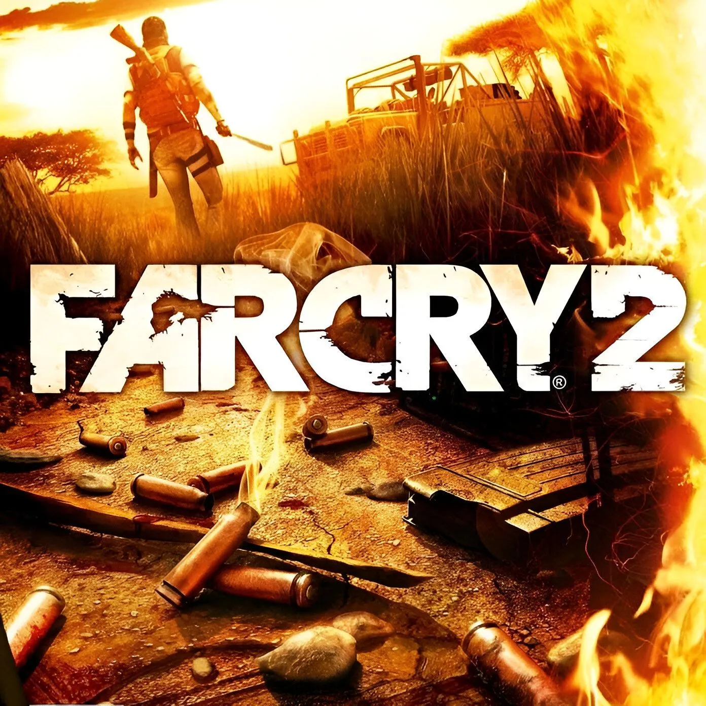 Bìa game Far Cry 2, tựa game FPS thế giới mở nổi tiếng của Ubisoft