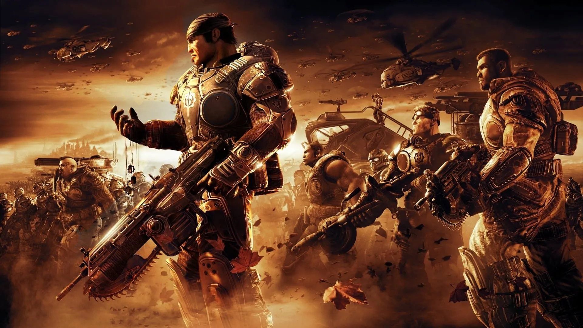 Bìa game Gears of War 2, đại diện cho series game bắn súng hành động nổi tiếng của Xbox.