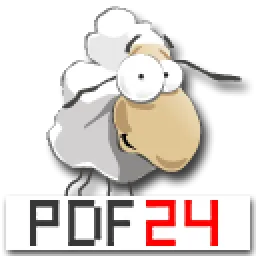 Biểu tượng logo chính thức của PDF24, đại diện cho phần mềm chỉnh sửa PDF miễn phí và tiện ích.