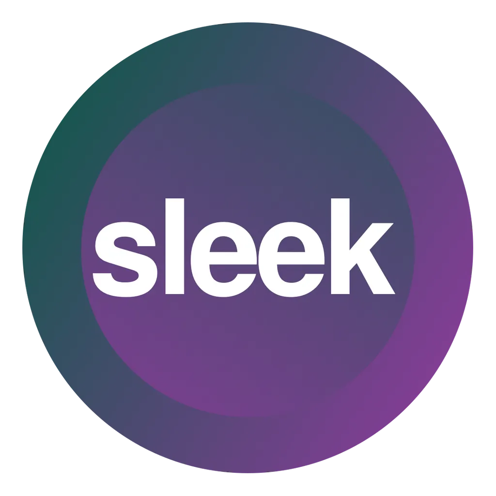 Biểu tượng logo của ứng dụng Sleek, đơn giản và hiện đại.