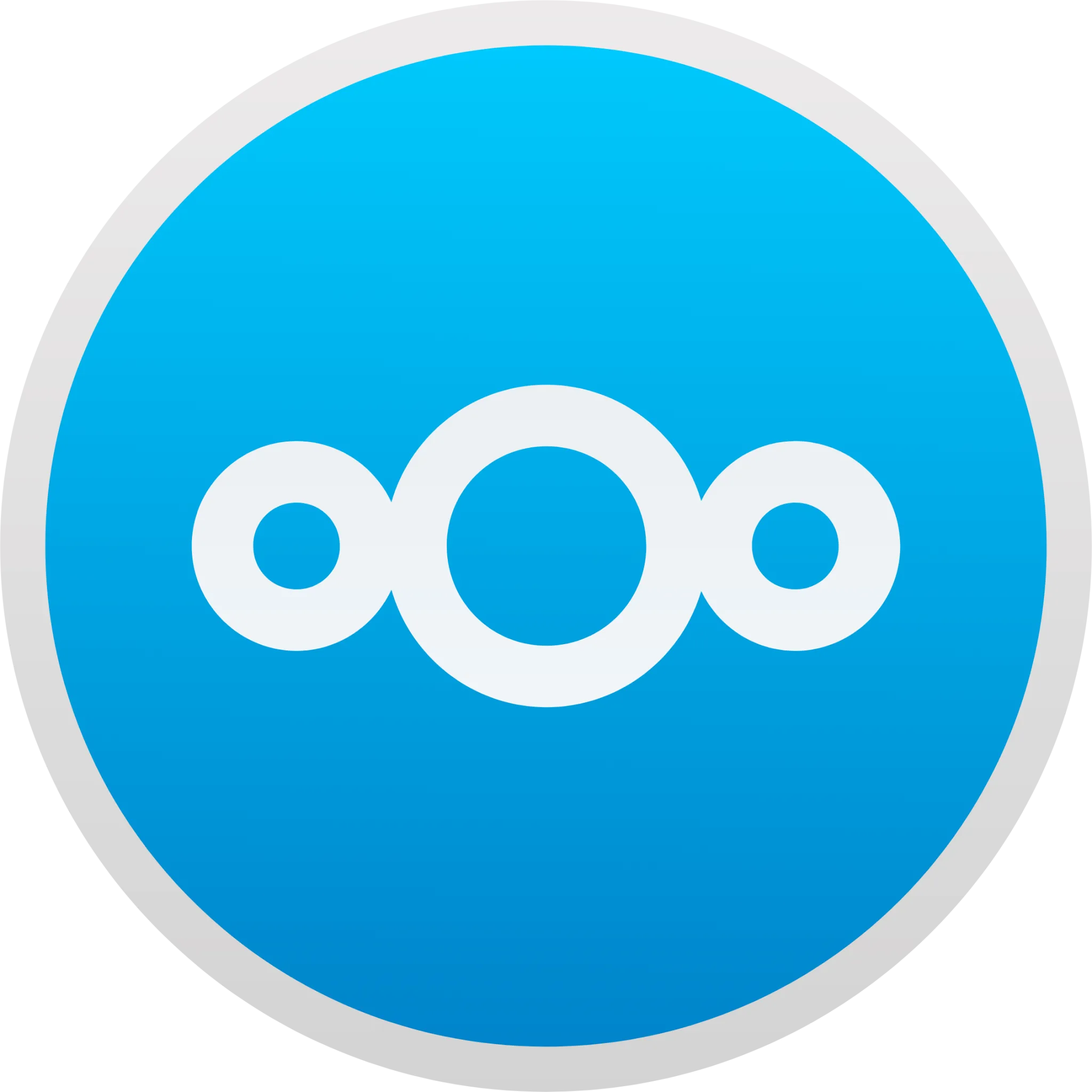 Biểu tượng Nextcloud màu xanh, tượng trưng cho giải pháp đám mây riêng tư thay thế OneDrive hiệu quả.