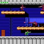 Bionic Commando trên NES với nhân vật chính dùng tay móc để di chuyển