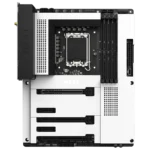 Bo mạch chủ NZXT N7 Z790 màu trắng với vỏ kim loại tinh tế, hỗ trợ CPU Intel Gen 12/13/14
