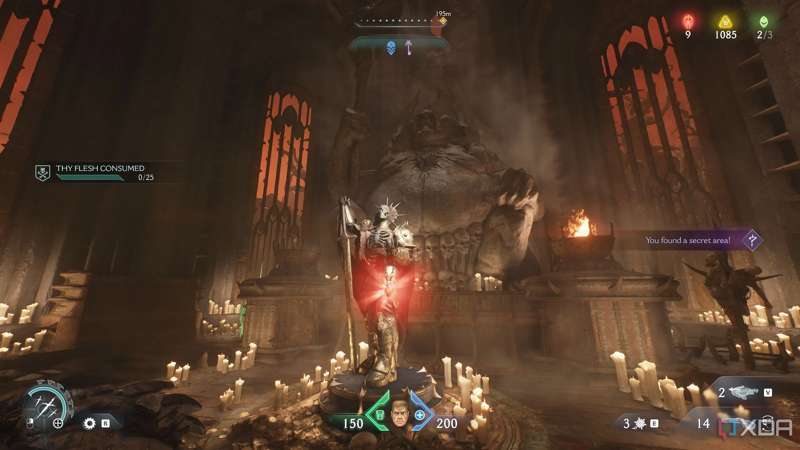 Bức tượng Hồng Ngọc trong khu vực bí mật 3 của Chương 22 trong Doom The Dark Ages.