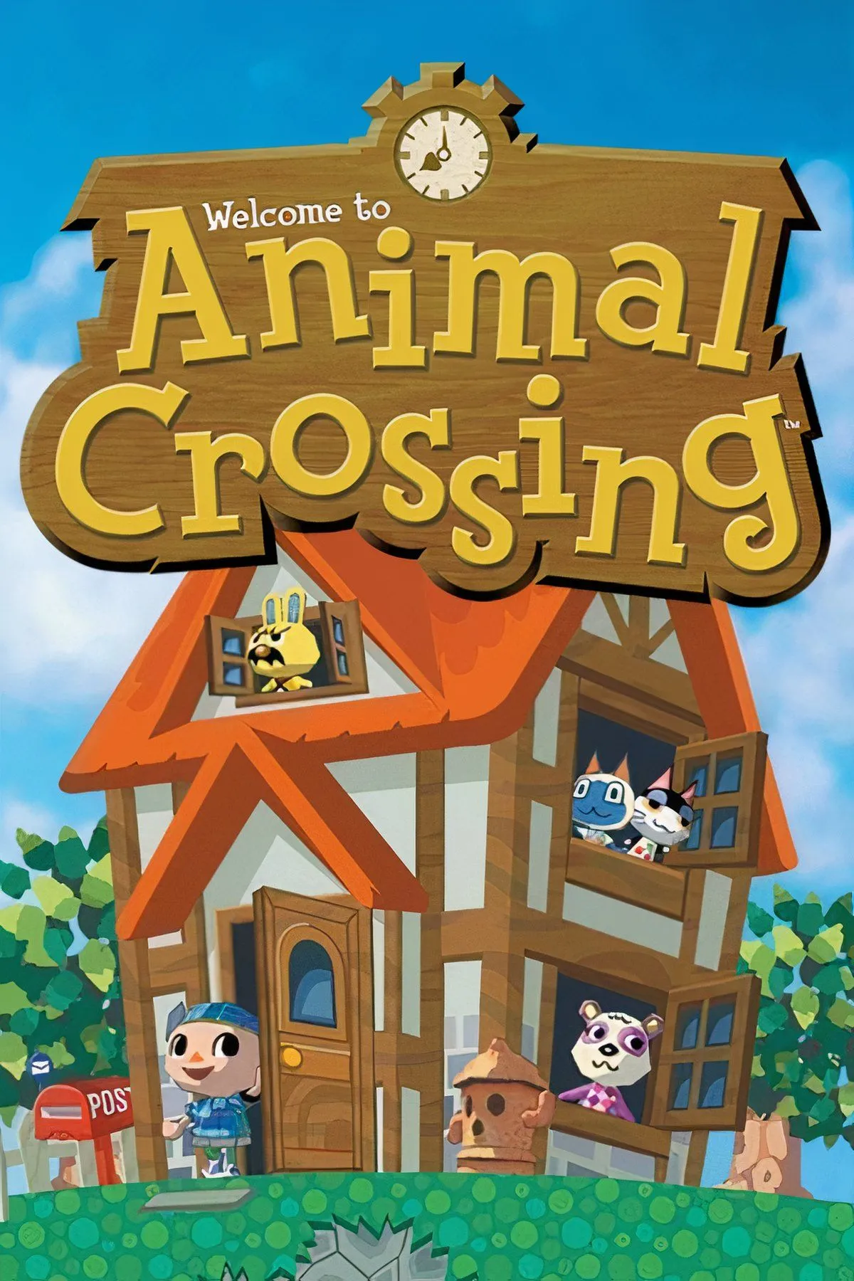 Các nhân vật và hoạt động hàng ngày trong game Animal Crossing phiên bản GameCube.