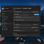Cài đặt vùng Windows 11 hiển thị vùng cài đặt thiết bị đang là Hoa Kỳ