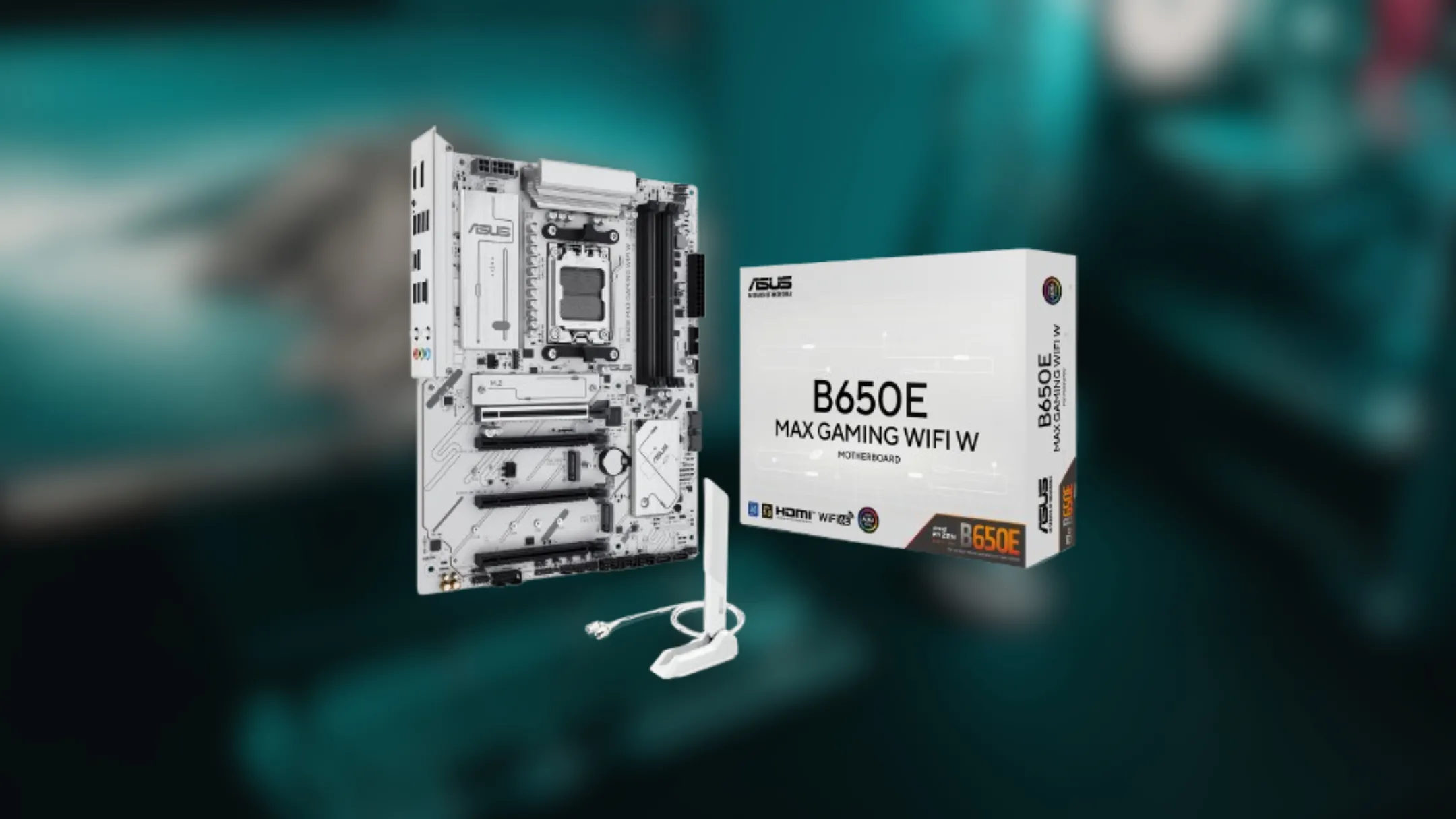 Cận cảnh các cổng kết nối và khe cắm trên bo mạch chủ ASUS B650E Gaming Wi-Fi