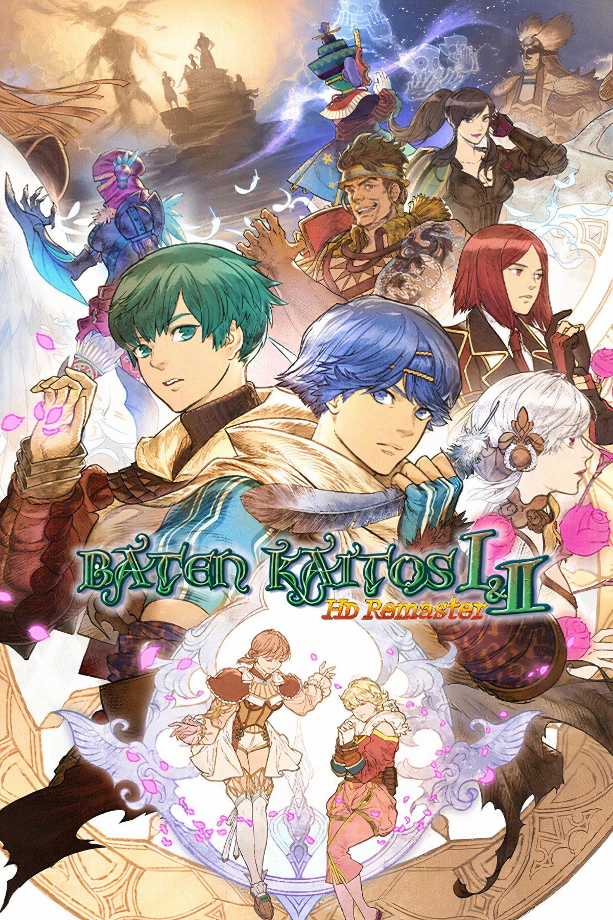 Cảnh chiến đấu dựa trên thẻ bài trong game JRPG Baten Kaitos I &amp; II HD Remaster