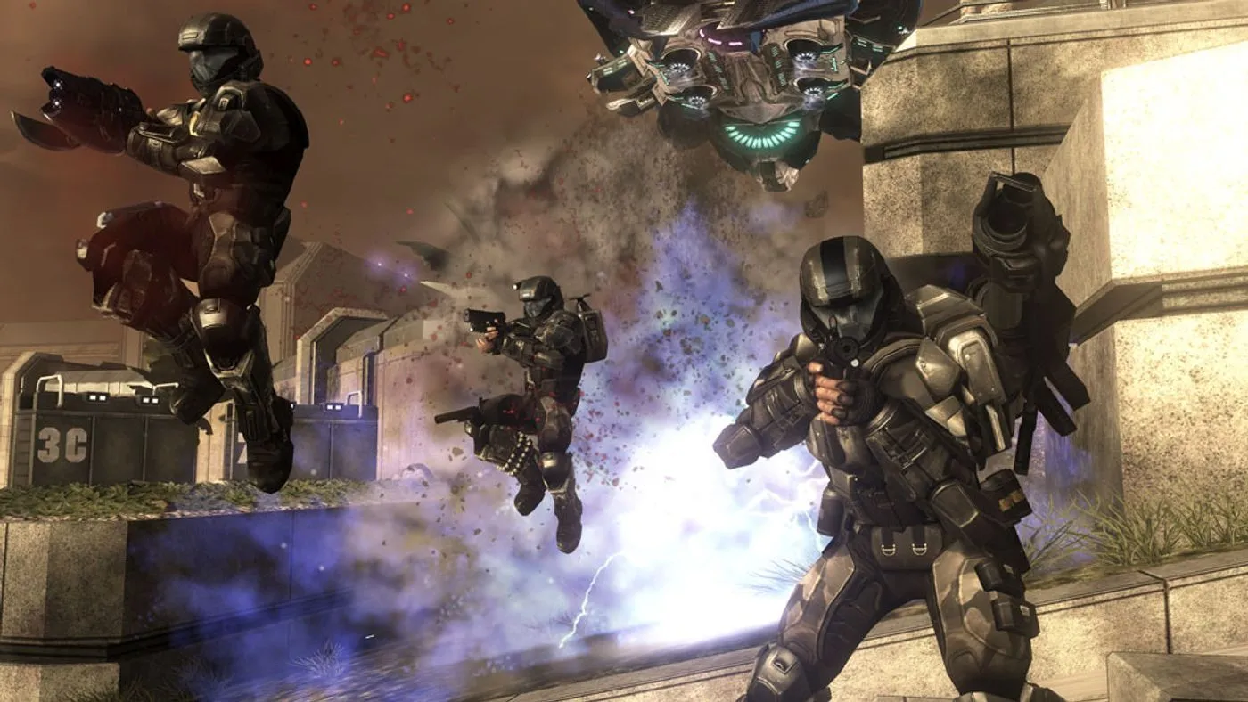 Cảnh chiến đấu Firefight trong Halo 3 ODST