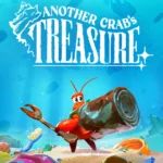 Cảnh chiến đấu trong Another Crab's Treasure với nhân vật cua sử dụng vỏ hộp làm giáp