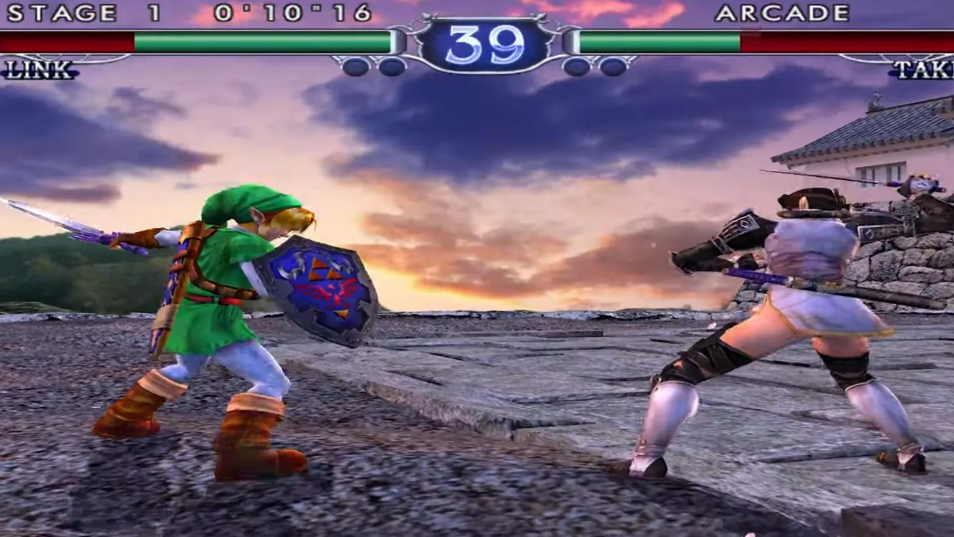 Cảnh chơi game Soulcalibur 2, minh họa trải nghiệm game đối kháng cổ điển trên Nintendo Switch Online với yêu cầu cải thiện chất lượng trực tuyến