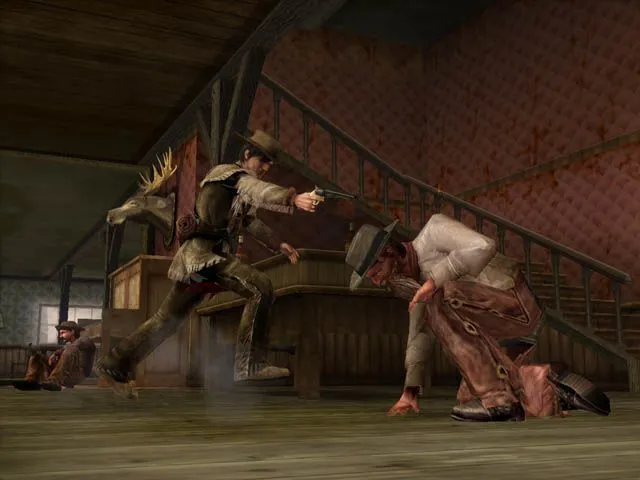 Cảnh Colton chiến đấu dữ dội tại Alhambra trong game Gun