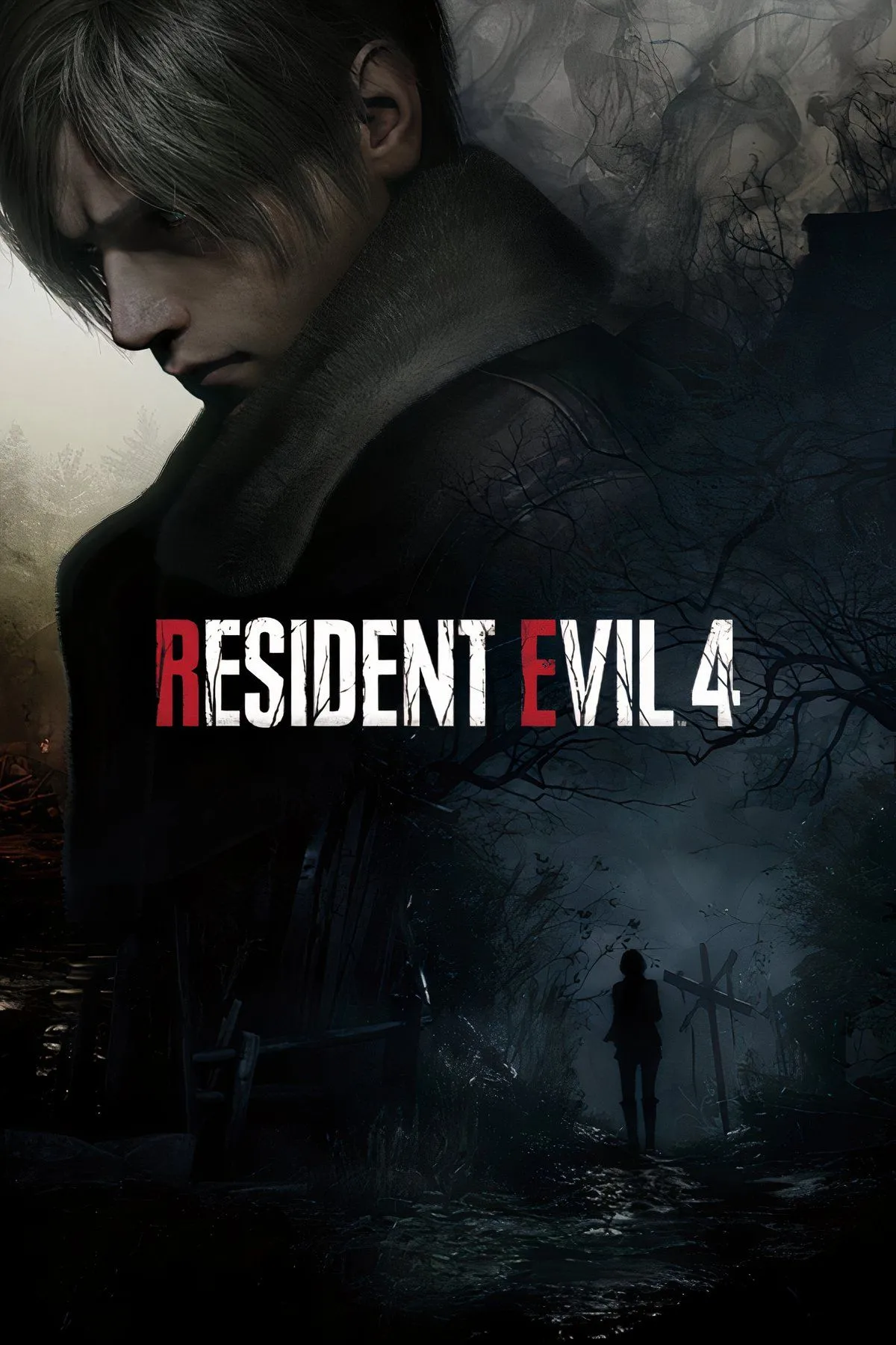 Cảnh hành động trong game Resident Evil 4 Remake, nơi Leon Kennedy đang đối mặt với kẻ thù.