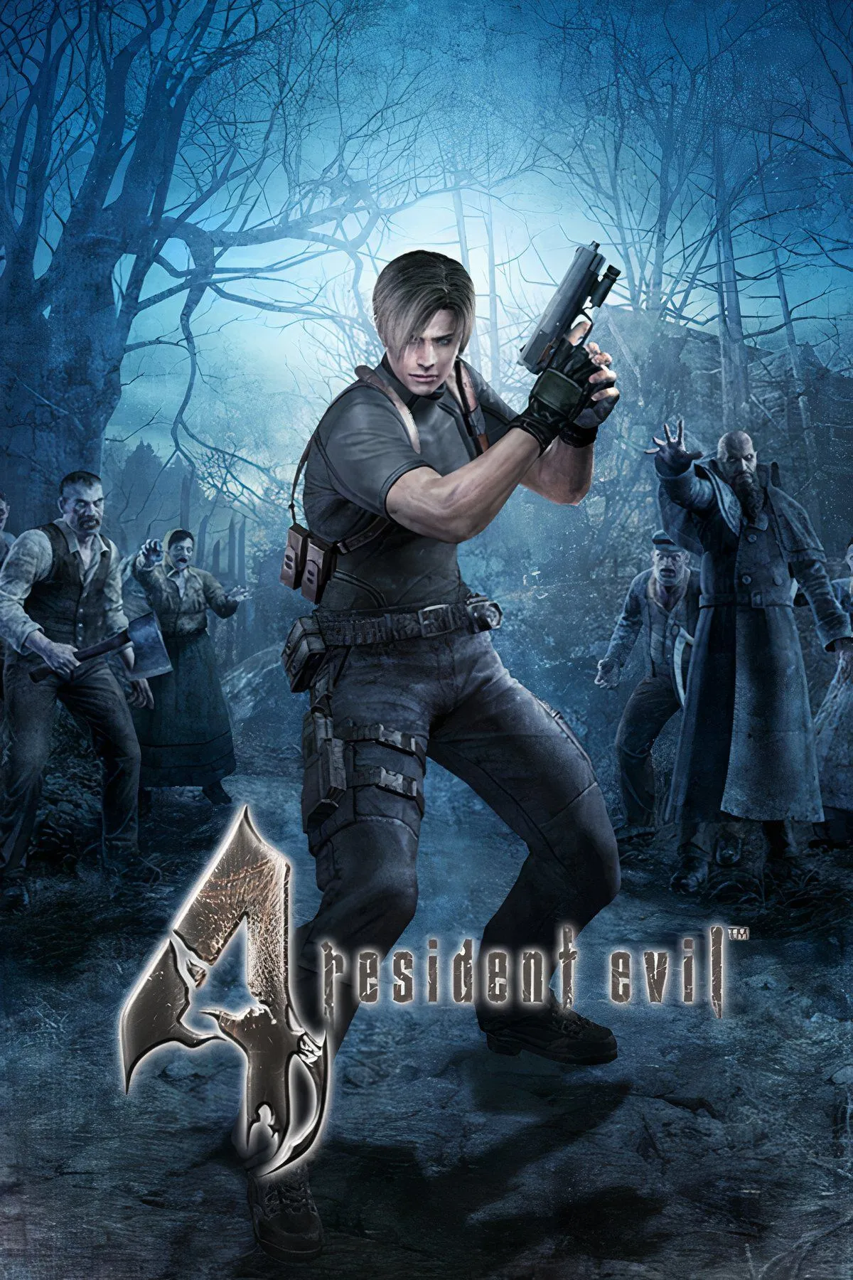 Cảnh kinh dị hành động trong Resident Evil 4, tựa game hay nhất trên Nintendo GameCube.