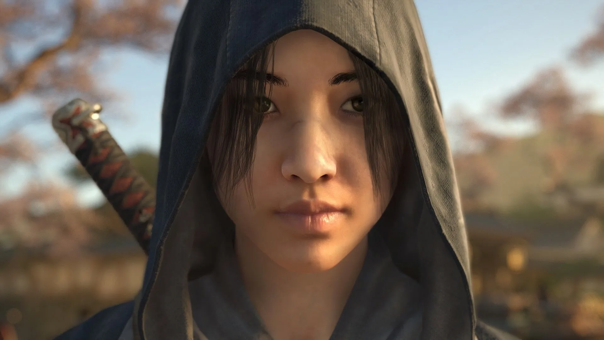 Cảnh quay hoành tráng trong Assassin's Creed Shadows với các kiến trúc Nhật Bản cổ kính.