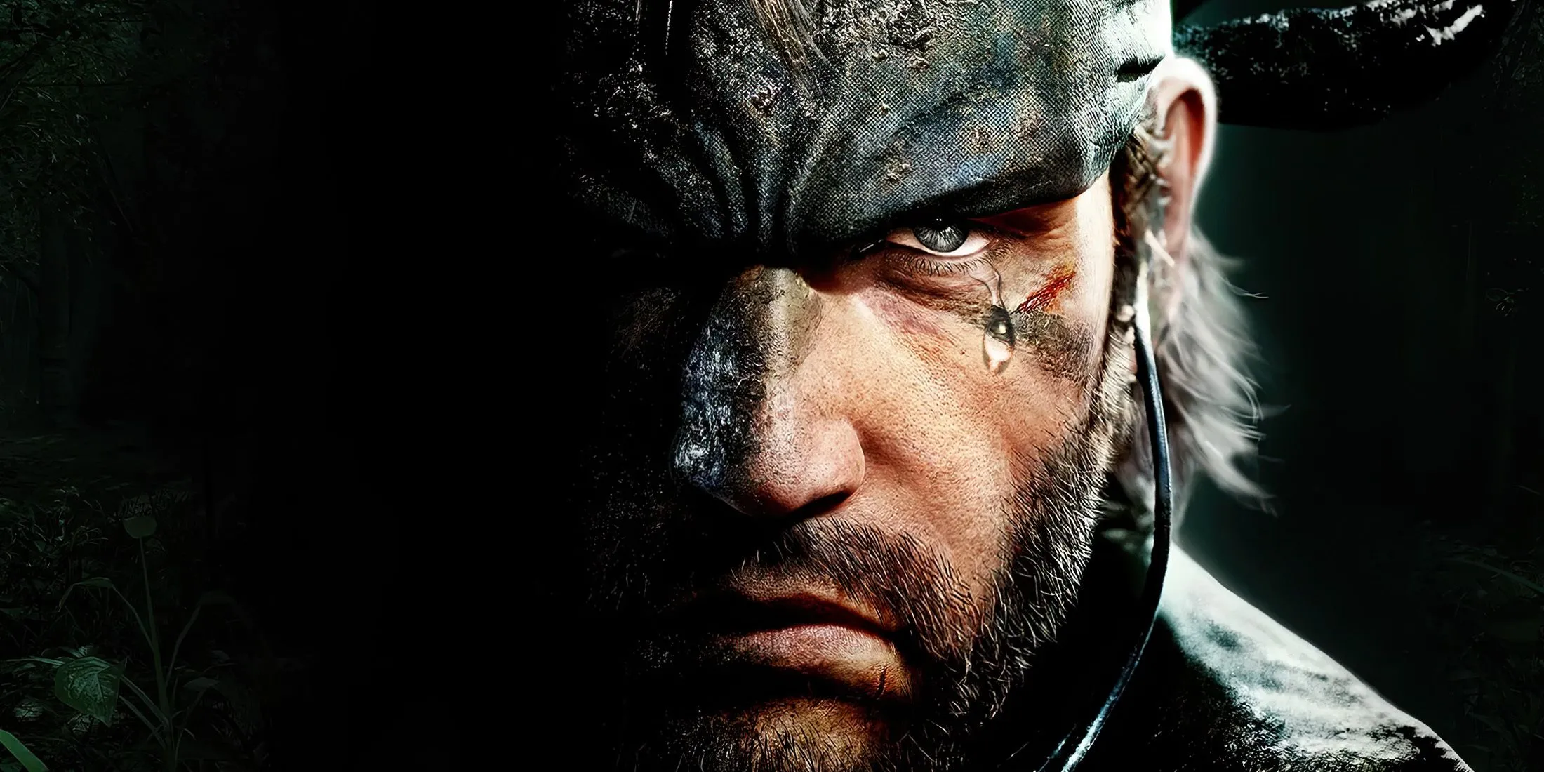 Cảnh quay Snake thể hiện sự đau buồn, đầy cảm xúc trong Metal Gear Solid Delta: Snake Eater.