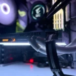 Card đồ họa NVIDIA GeForce RTX 4090 bên trong hệ thống máy tính chơi game
