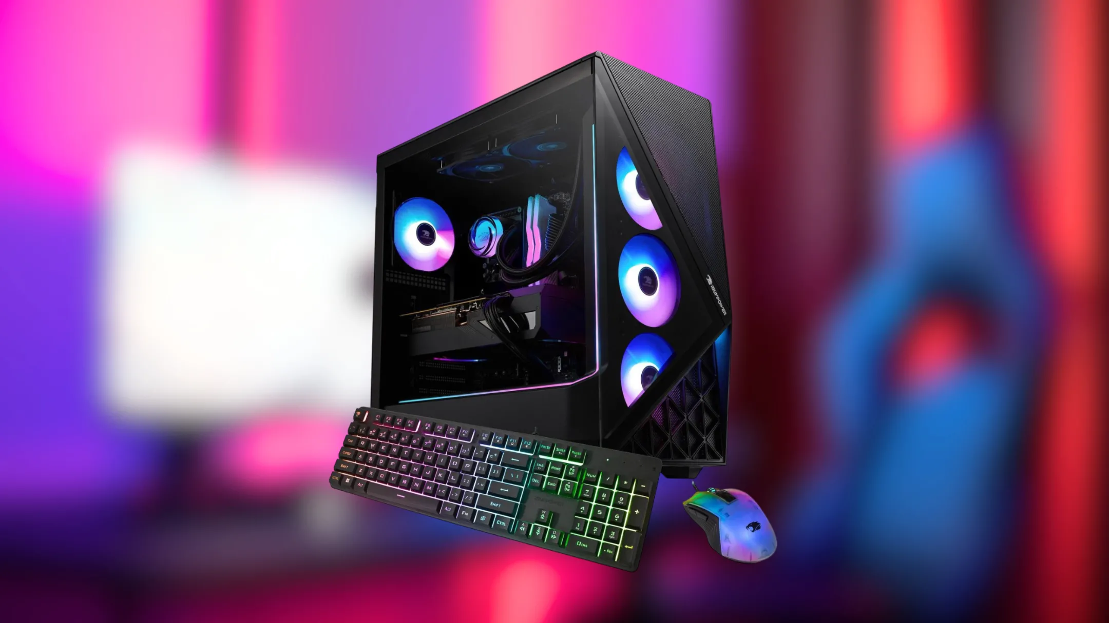 Case PC gaming iBUYPOWER Slate 9 màu đen, minh họa cấu hình hiệu năng cao