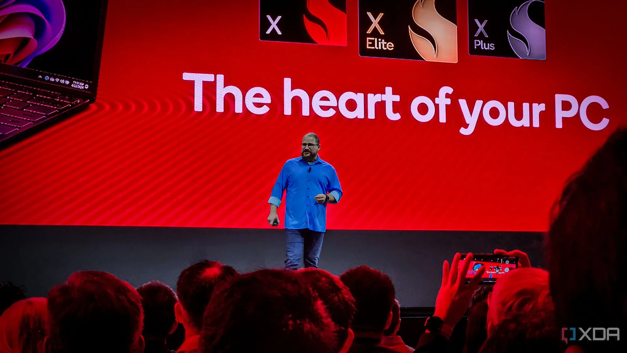 CEO Qualcomm Cristiano Amon phát biểu tại Computex về sự thành công của Snapdragon X trên thị trường PC