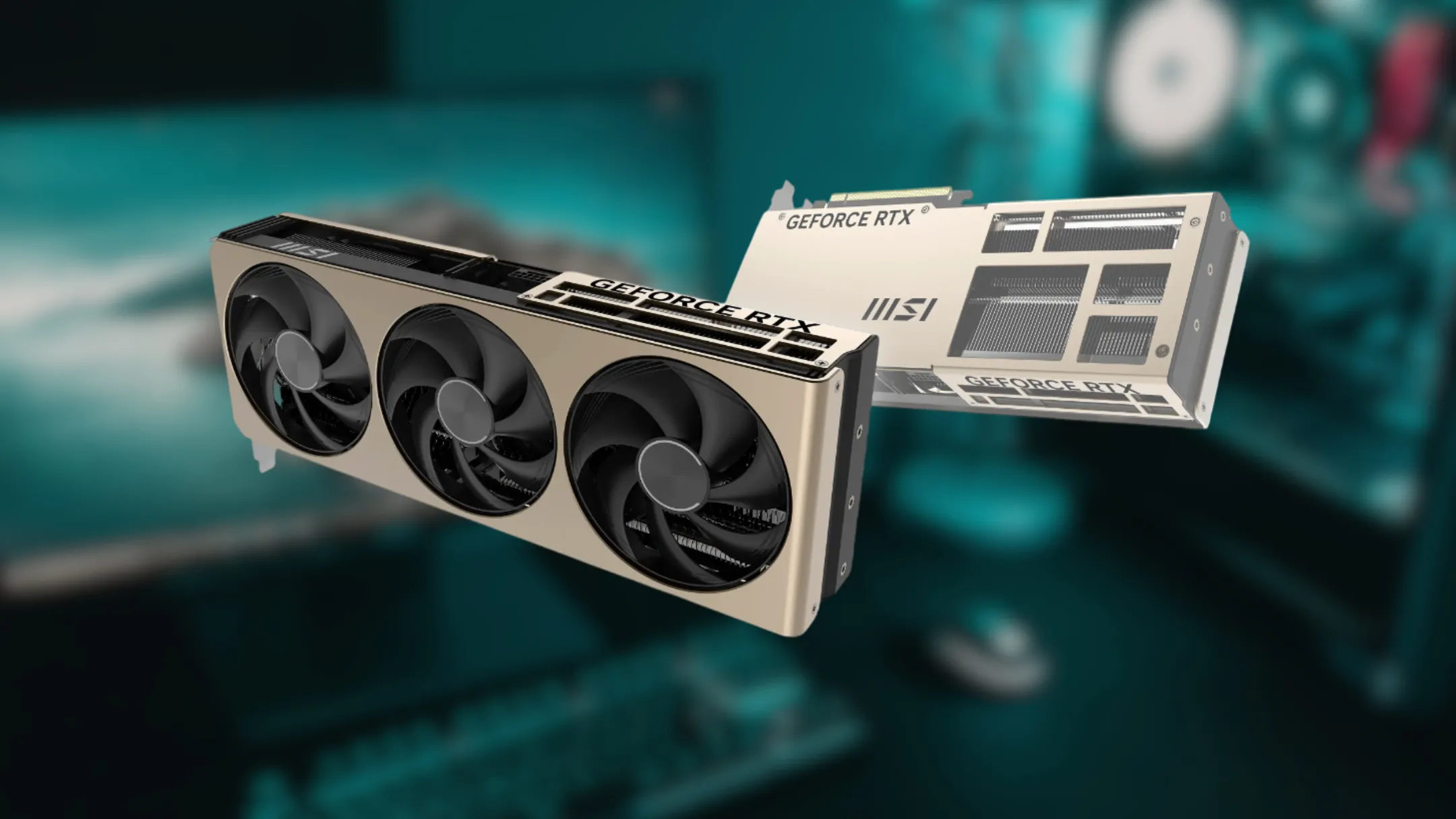 Chi tiết thiết kế tản nhiệt và quạt của card đồ họa MSI RTX 5070 Ti Inspire