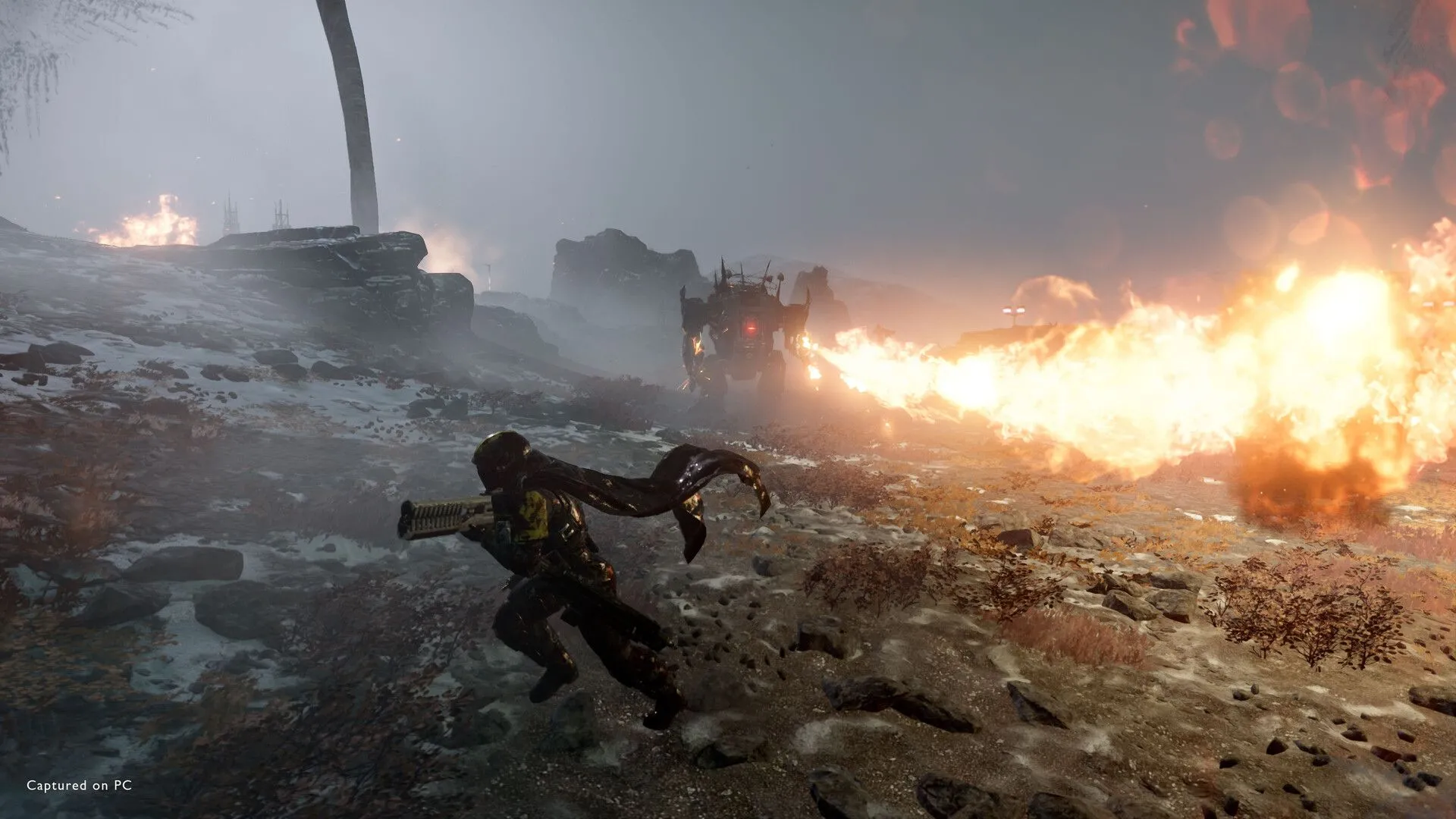 Chiến binh Helldivers 2 điều khiển robot Mech tung hỏa lực mạnh