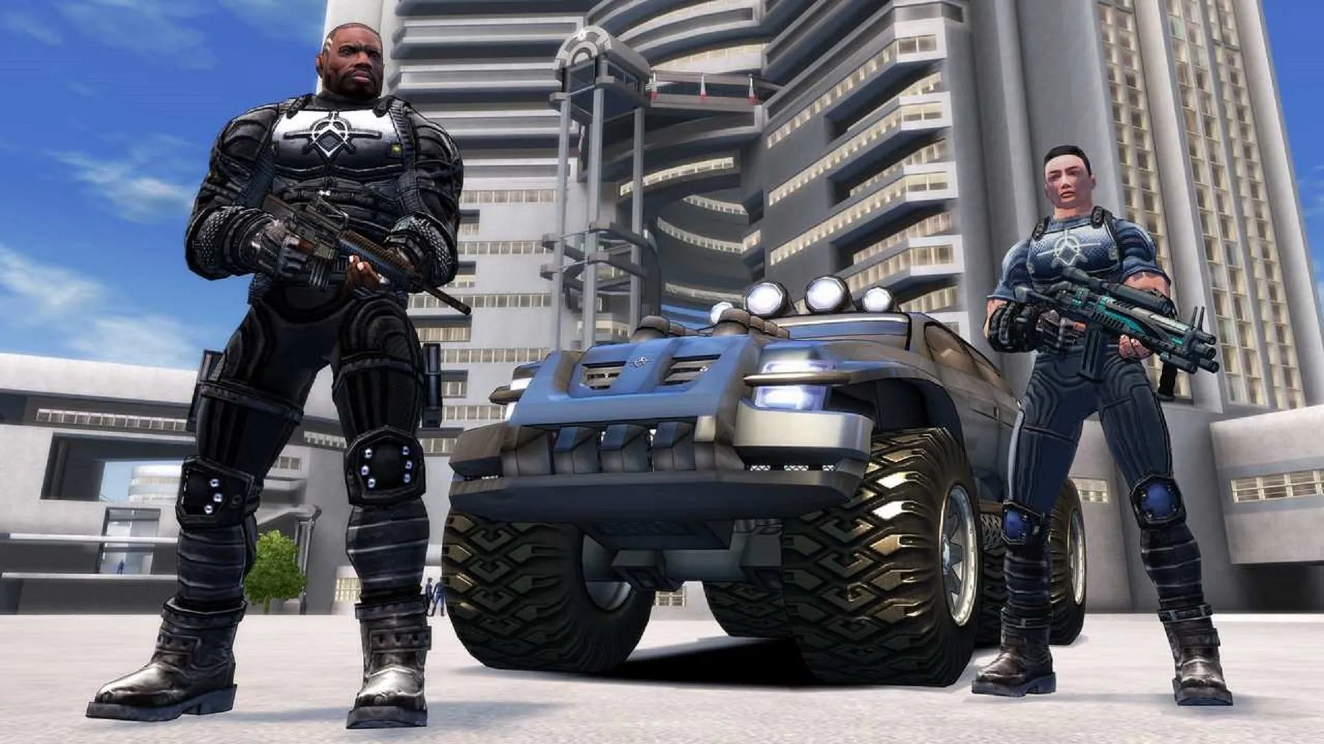 Crackdown với hai đặc vụ trên xe bán tải