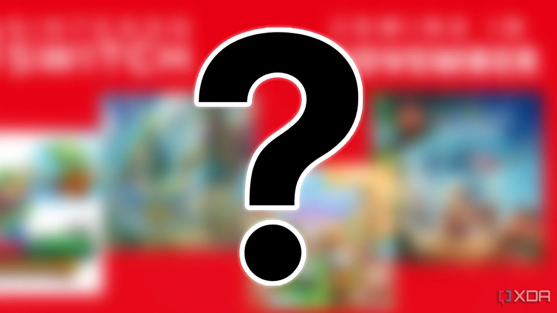 Dấu hỏi lớn trên logo Nintendo Switch 1, tượng trưng cho câu hỏi về các tựa game cũ sẽ nhận được Free Updates trên hệ máy Switch 2.
