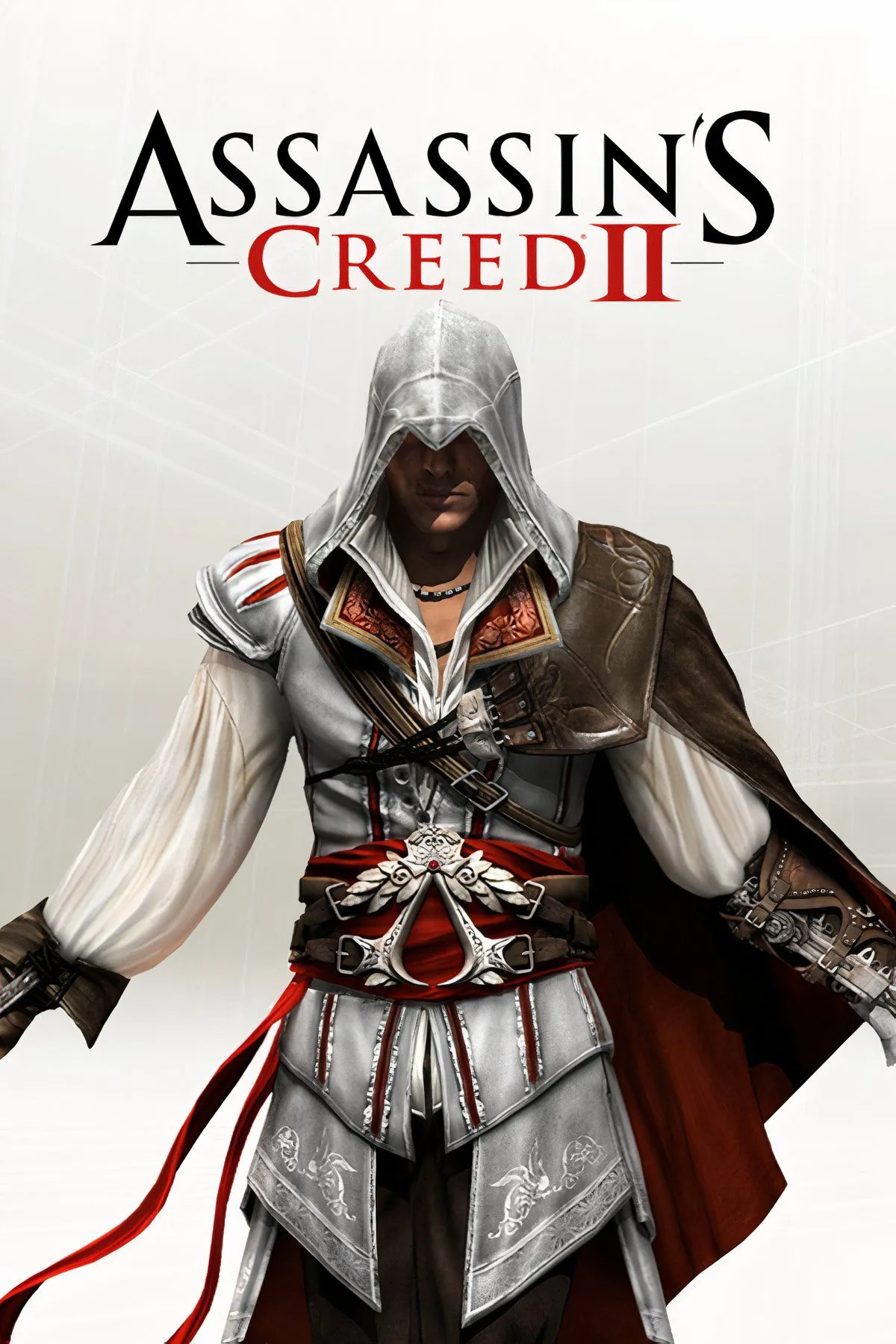 Desmond Miles trong Animus với hình ảnh Ezio Auditore, biểu tượng của cốt truyện hiện đại Assassin's Creed