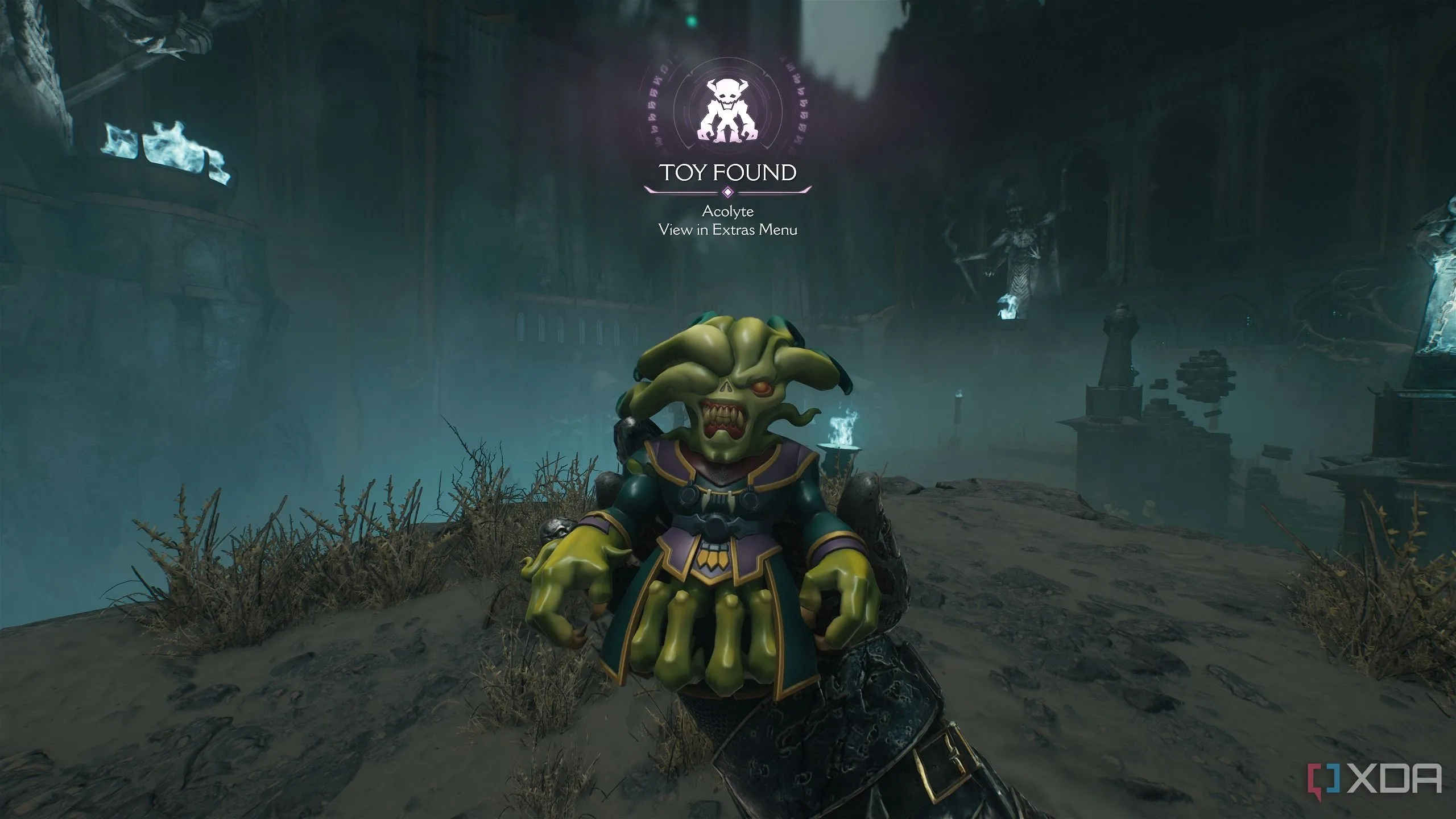 Đồ chơi Acolyte sưu tầm được trong Chương 19 Doom The Dark Ages