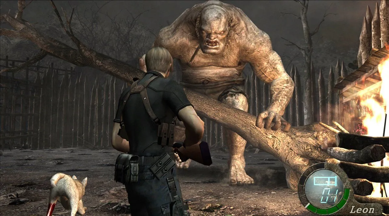 Đồ họa chi tiết trong Resident Evil 4, một kiệt tác game kinh dị trên GameCube.