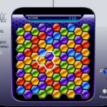 Game giải đố Hexic HD, màn 1 với các khối lục giác