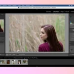 Giao diện Adobe Lightroom đang mở, hiển thị các tệp ảnh RAW được xử lý trên SSD di động.