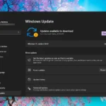 Giao diện cài đặt Windows Update trên Windows 11, nơi các bản cập nhật bảo mật được quản lý.