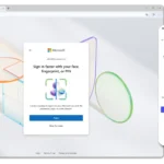 Giao diện đăng nhập tài khoản Microsoft với tùy chọn passkey hoặc không mật khẩu