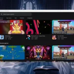 Giao diện duyệt trò chơi trên ứng dụng Google Play Games cho PC, hiển thị thư viện game Android