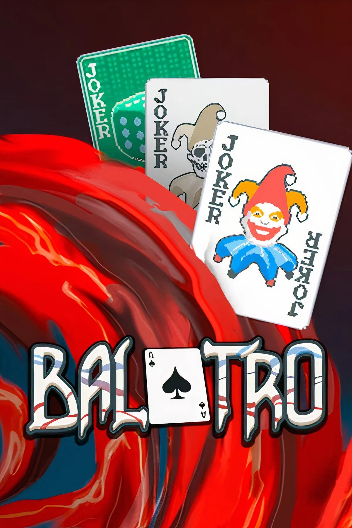 Giao diện gameplay thẻ bài của Balatro, thể hiện cơ chế roguelike độc đáo