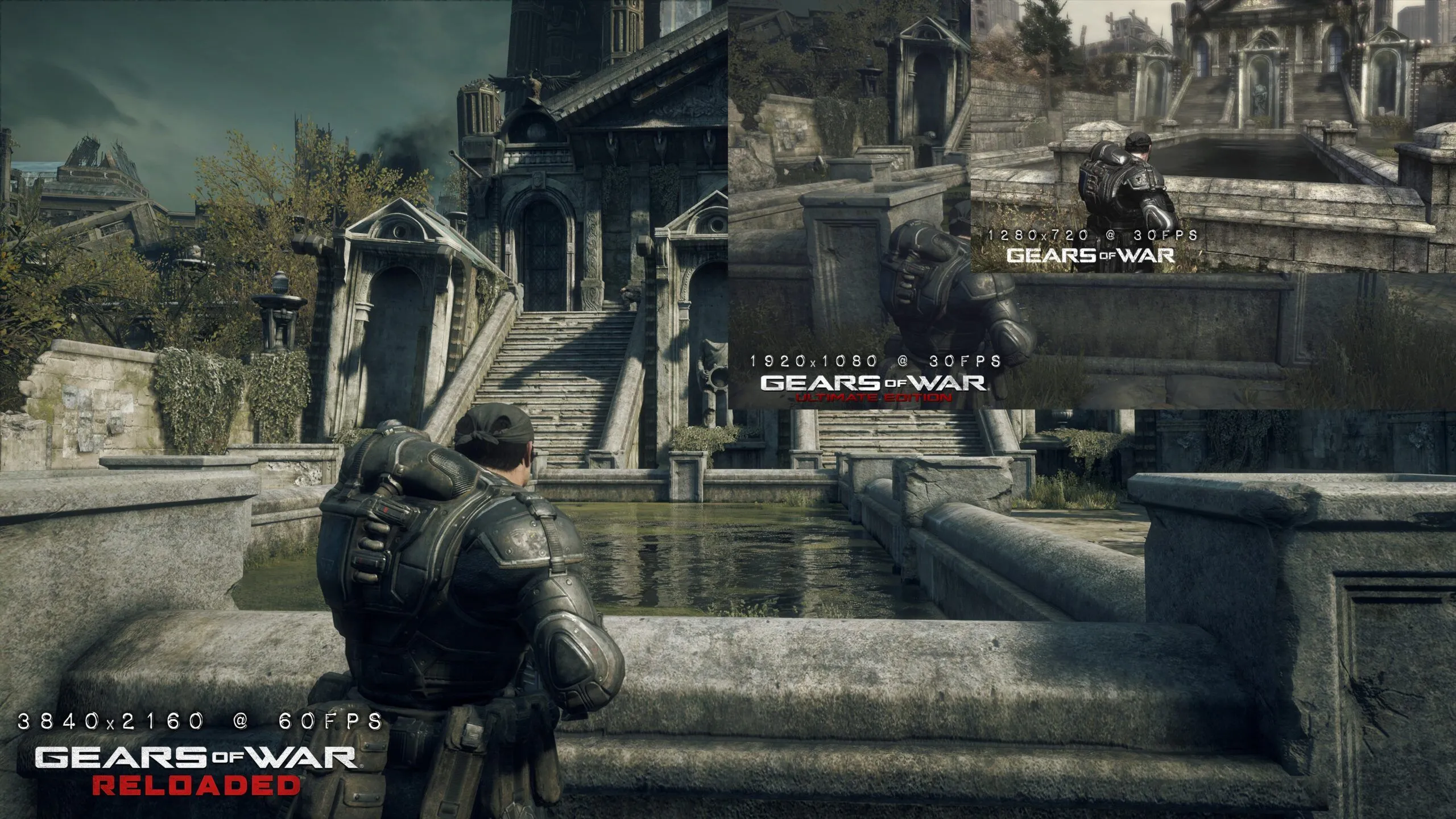 Giao diện Gears of War Reloaded sắc nét trên nền tảng PS5