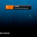 Giao diện kênh Homebrew trên Nintendo Wii, minh họa việc cài đặt phần mềm tùy chỉnh