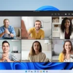 Giao diện Microsoft Teams trên Windows 11, minh họa công cụ làm việc và di chuyển dữ liệu hiệu quả