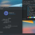 Giao diện môi trường desktop KDE Plasma 5 trên Slackware 15.0, minh họa cho trải nghiệm người dùng hiện đại và tùy biến cao của KDE Plasma.