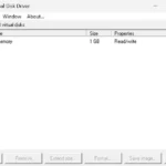 Giao diện phần mềm ImDisk Virtual Disk Driver trên Windows để tạo ổ đĩa RAM ảo
