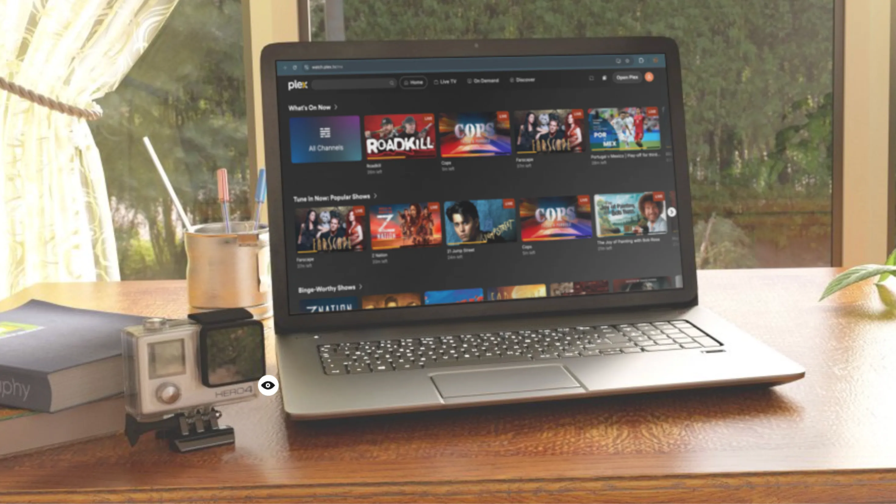 Giao diện Plex Media Server trên máy tính xách tay Windows