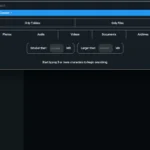 Giao diện tìm kiếm tập tin nâng cao của FileBrowser Quantum với các tùy chọn lọc thông minh
