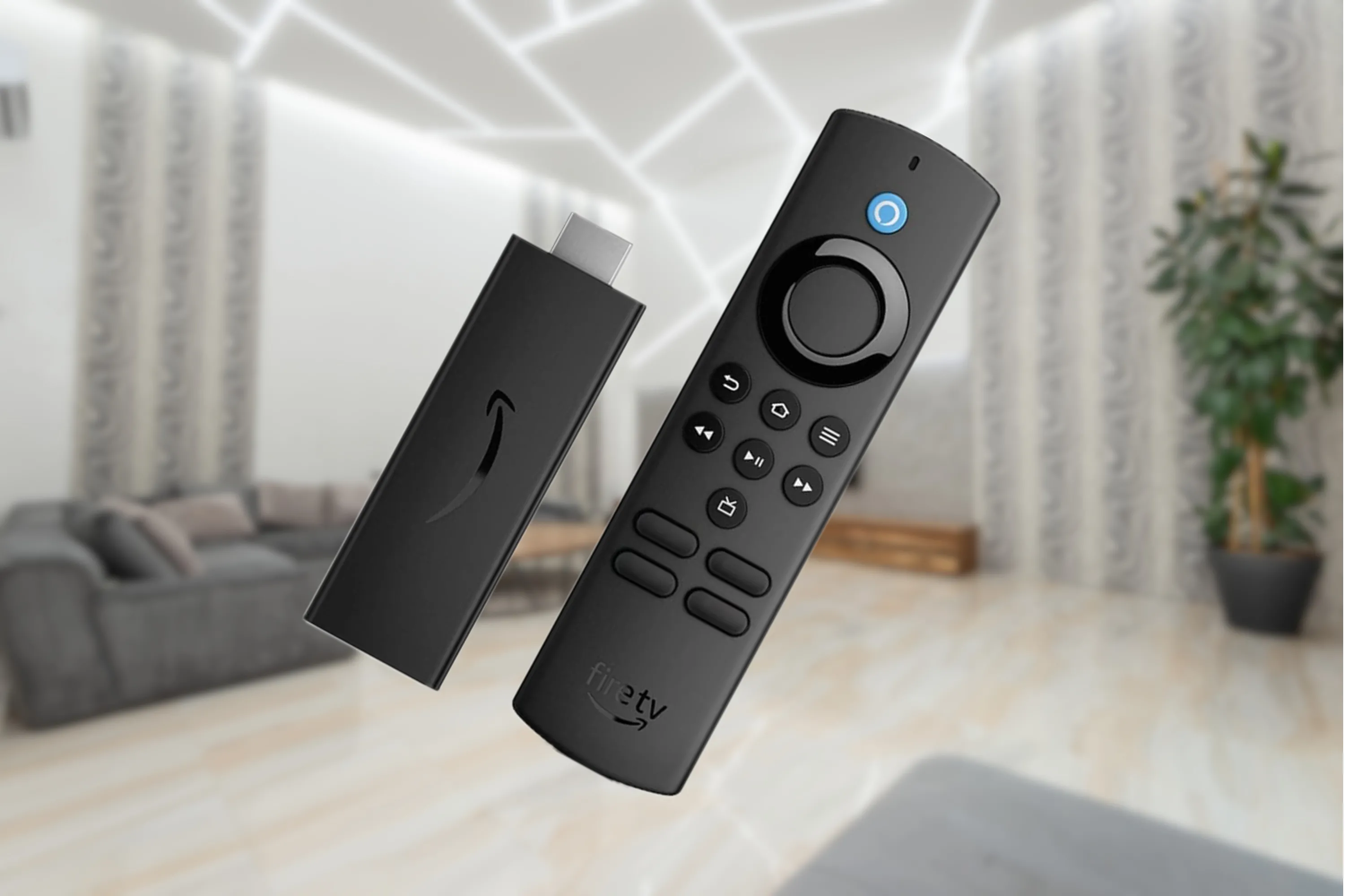 Giao diện trực quan của Amazon Fire TV Stick HD trên màn hình TV thông minh